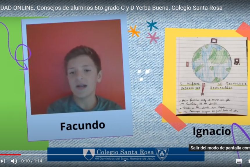 #ColeEnCasa – Consejos de Seguridad On line – Alumnos 4to grado –
