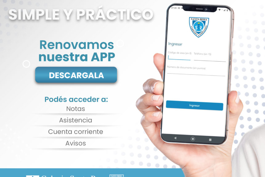 Lanzamiento de nuestra App Colegio Santa Rosa